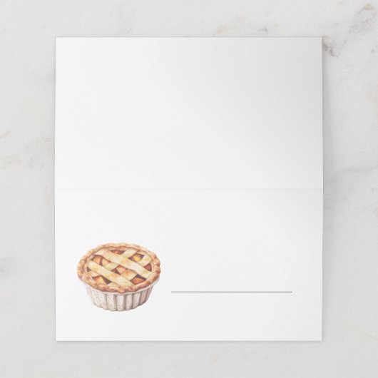 Carte De Placement Citrouille tarte Thanksgiving Remplir (Extérieur déplié)