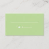Carte De Placement Citrus minimaliste Mariage vert plat (Devant)