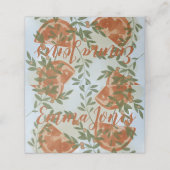 Carte De Placement Citrus orange et verdure (Extérieur déplié)