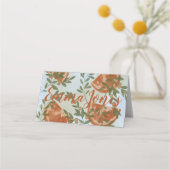 Carte De Placement Citrus orange et verdure (Dos)