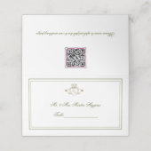Carte De Placement Claddagh Mariage Place Card (Extérieur déplié)