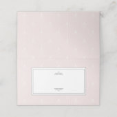 Carte De Placement Classic Art Déco Motif rose Place Carte (Extérieur déplié)