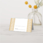 Carte De Placement Classic Birthday Party Gold Custom Foltable (Devant)