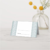 Carte De Placement Classic Birthday Party Grey Table pliée personnali (Devant)