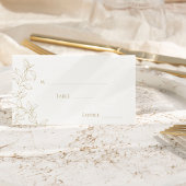 Carte De Placement Classic Gold Greenery Mariage Plat Place Card