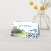 Carte De Placement Classic Golf Boy Party Birthday Place Card (Dos)