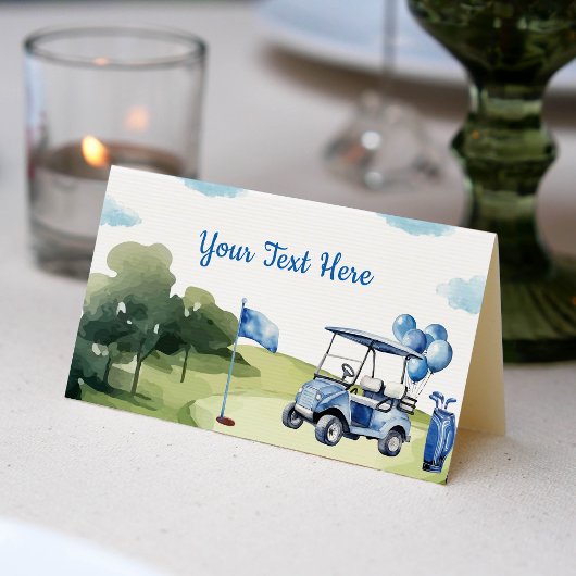 Carte De Placement Classic Golf Boy Party Birthday Place Card
