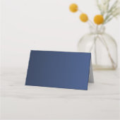 Carte De Placement Classic Navy et Gold Elegant Wedding Place Card (Dos)