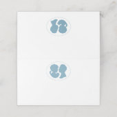 Carte De Placement Classic Regency Blue Cameo Mariage (Extérieur déplié)