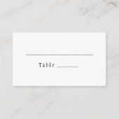 Carte De Placement Classique gothique blanc Mariage plat (Devant)