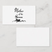 Carte De Placement Classique Mère du Marié (Devant / Derrière)
