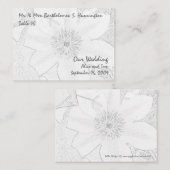 Carte De Placement Clematis (Devant / Derrière)