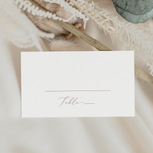Carte De Placement Clic Rose or calligraphie Mariage plat