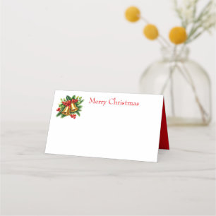 Carte De Placement Cloches de Noël