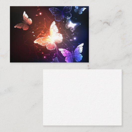 Carte De Placement Clowing Night Butterflies (Devant / Derrière)