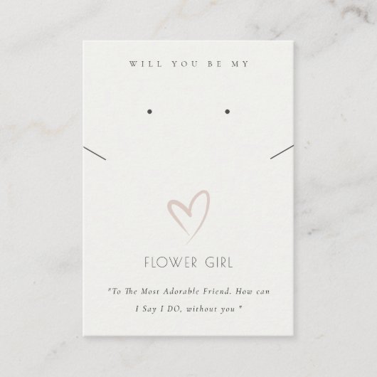 CARTE DE PLACEMENT COEUR BLANC FLEURS FILLE CADEAU COEUR REGARDANT (Devant)