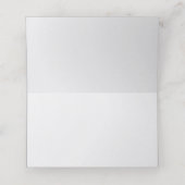 Carte De Placement Coeurs d'amour rouge sur Mariage blanc (Intérieur déplié)