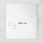 Carte De Placement Coeurs de diamant (Extérieur déplié)