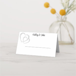 Carte De Placement Coeurs de diamant