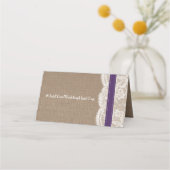 Carte De Placement Collection de Mariages de tournesol rustique - vio (Dos)