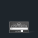 Carte De Placement Collection de Mariages Ornate Chalkboard<br><div class="desc">Célébrez dans le style avec ces cartes mariages de style tableau noir. Les éléments mariages correspondants se trouvent dans la collection.</div>