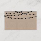 Carte De Placement Collection de Mariages Rustic Kraft (Dos)