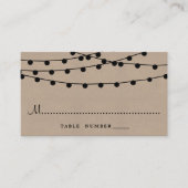 Carte De Placement Collection de Mariages Rustic Kraft (Devant)