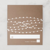 Carte De Placement Collection de Mariages Rustic Kraft (Extérieur déplié)