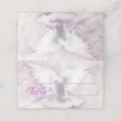 Carte De Placement colombe blanche (Extérieur déplié)