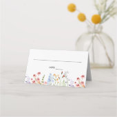 Carte De Placement Colorful Meadow Wildflower Wedding  (Devant)