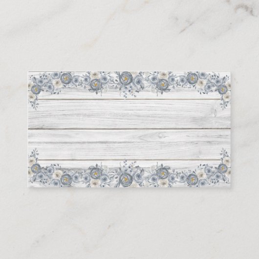 Carte De Placement Combien de baisers pour Mme Shower Grey Game Card (Dos)