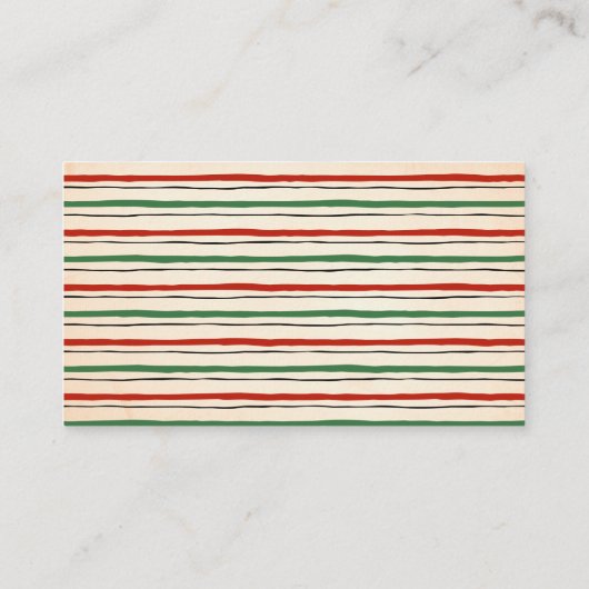 Carte De Placement Combien de Candies Père Noël Christmas Game Card (Dos)