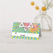 Carte De Placement Comics Comic Book Bar Mitzvah Star de David (Devant)