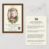 Carte De Placement Commémoration de la canonisation de Saint Titus Br (Devant / Derrière)