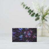 Carte De Placement Conception Abstraite des fleurs fractales. (Debout devant)