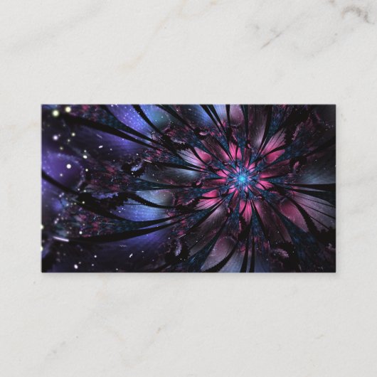Carte De Placement Conception Abstraite des fleurs fractales. (Devant)