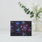Carte De Placement Conception Abstraite des fleurs fractales. (Debout devant)