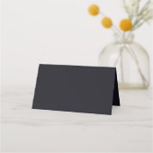 Carte De Placement Conception simple noire personnalisée Ajouter une (Dos)