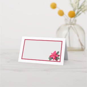 Carte De Placement Conception traditionnelle unique Pointsettia