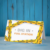 Carte De Placement Construction Anniversaire Coureur de table - Dépou