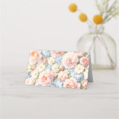 Carte De Placement Coquette Rose Bow Floral (Dos)