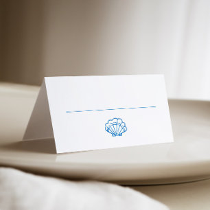 Carte De Placement Coquille à main fantaisie