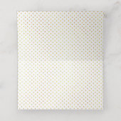 Carte De Placement corail moderne feuille tropical mariage plié escor (Intérieur déplié)