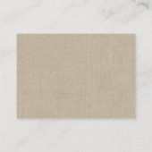 Carte De Placement Coral Chevrons sur Burlap Place Card (Dos)