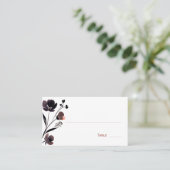 Carte De Placement Coral Floral Wedding (Debout devant)
