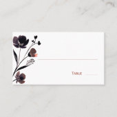 Carte De Placement Coral Floral Wedding (Devant)