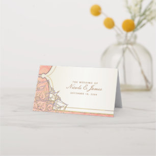 Carte De Placement Coral Gold Marocain Nuits Arabes Numéro de Table