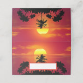 Carte De Placement Coucher de soleil tropical (Extérieur déplié)