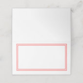 Carte De Placement Couleur personnalisée Bordures classiques modernes (Extérieur déplié)