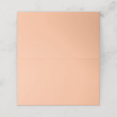 Carte De Placement Couleur solide Fuzz Peach (Extérieur déplié)
